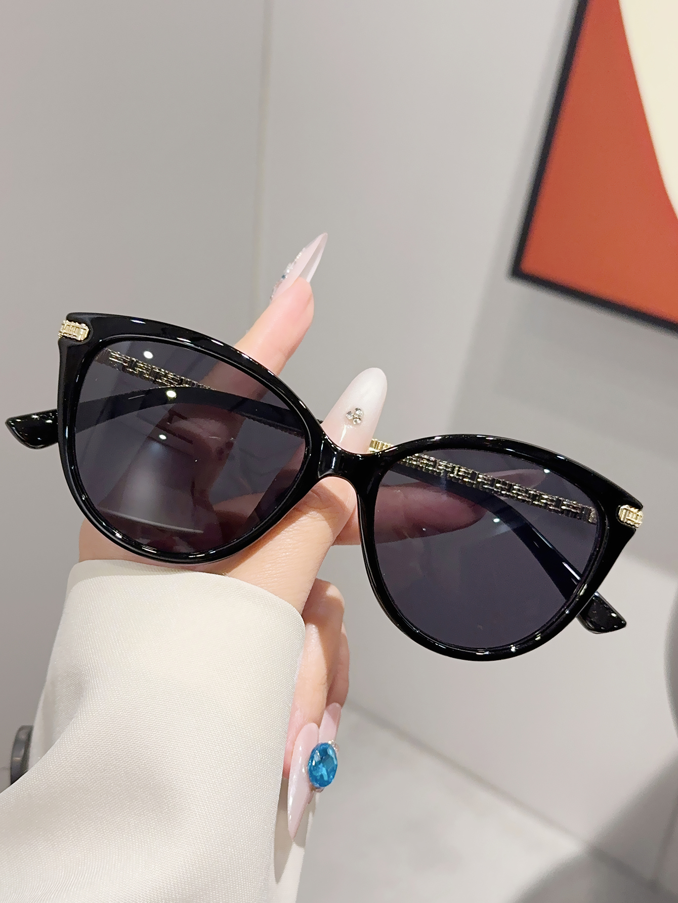 Photography Lighting Design - 1Pc Fashionable Light Luxury Cat-Eye Frame