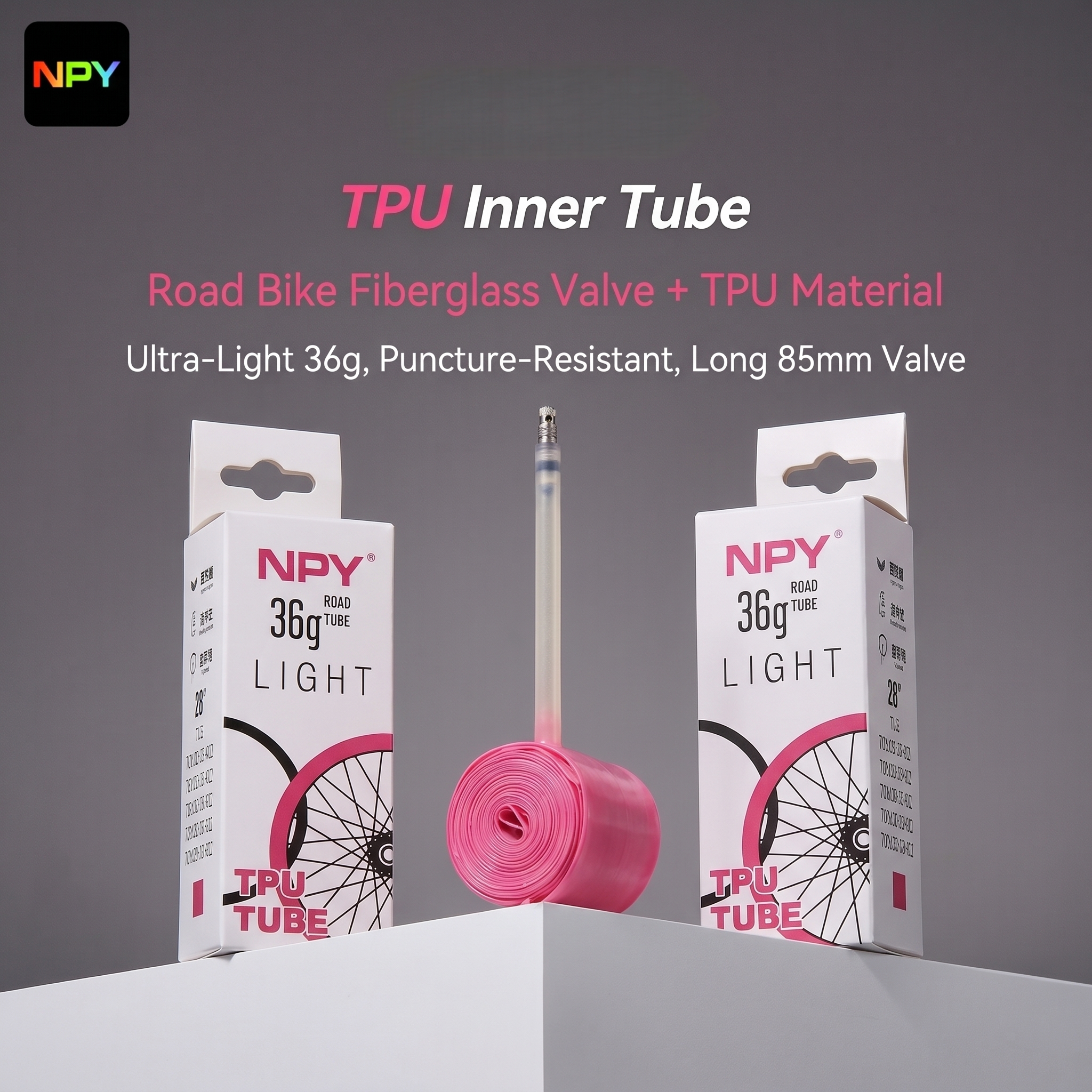Photography Lighting Gear - NPY Ultralight Road Bicycle Inner Tube