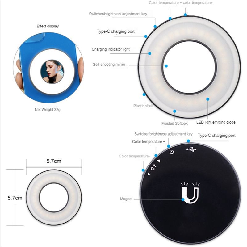 【24H-SALE!】Mini Fill Light Mob - Photography Mobile Lighting avis et prix