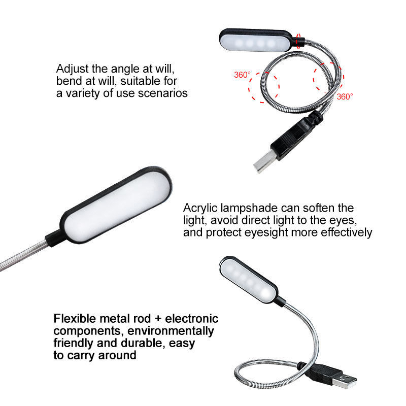 Mini 4 LED Book Lamp Portable  - Photography Lighting Book avis et prix