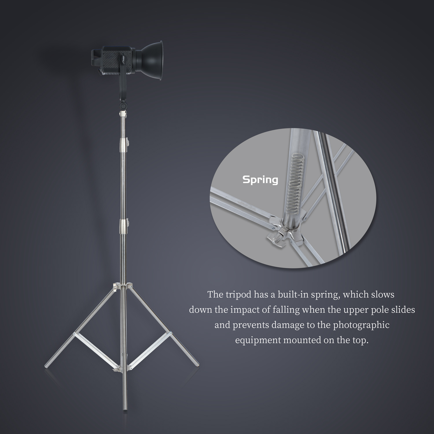 SH 2.8M Stainless Steel Light  - Photography Lighting Softbox avis et prix