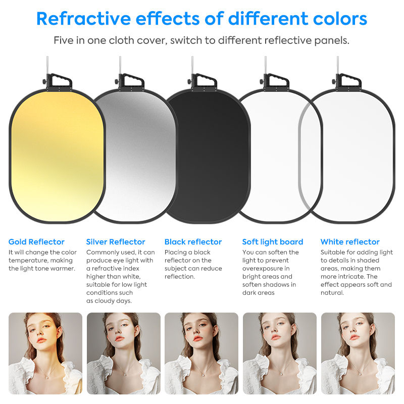 25*29in Light Reflector Stand  - Reflector Disc Silver avis et prix