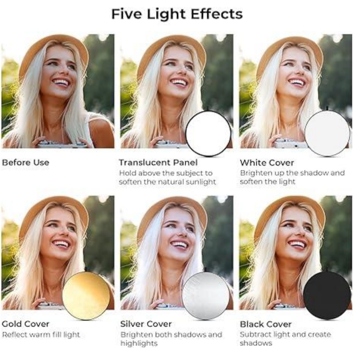 HUANYINGBJB Portable 5 in 1 Ph - Photography Lighting Reflectors avis et prix