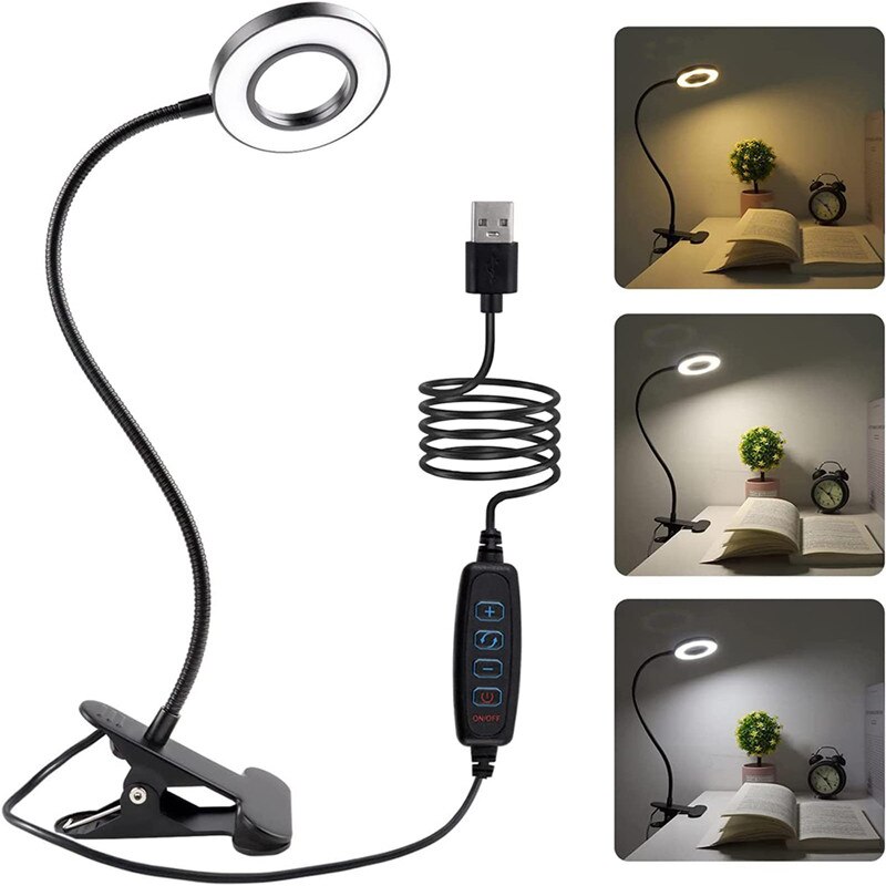 48 LEDs Desk Lamp Clip USB Boo - Photography Lighting Book avis et prix