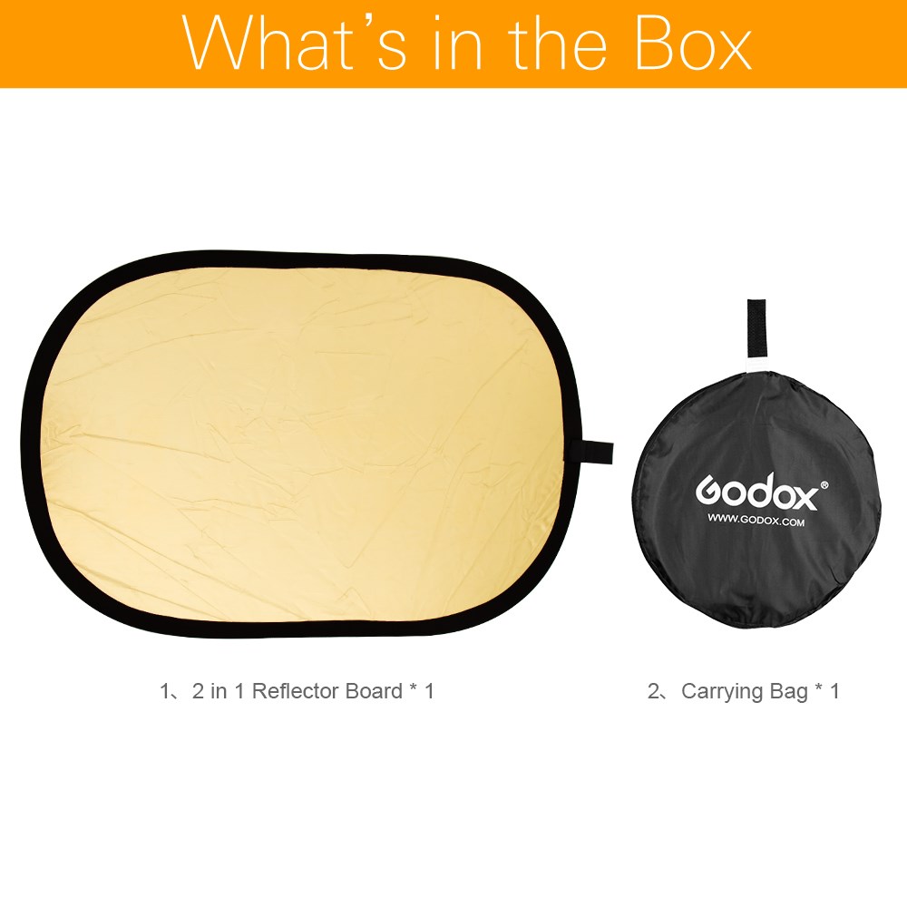 Godox 2in1 150x200cm Gold and  - Reflector Disc Silver avis et prix
