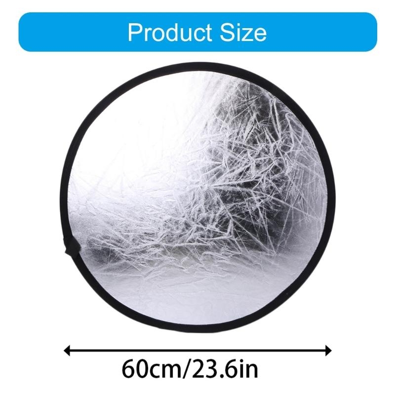 2 in 1 55-60cm Light Mulit Col - Reflector Disc Silver avis et prix