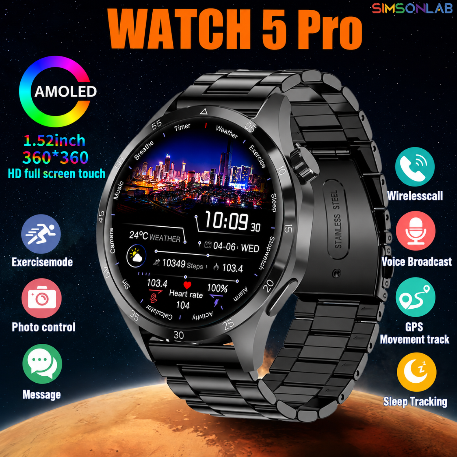 2026 Watch 5 Pro GPS Track Com - Photography Lighting Book avis et prix
