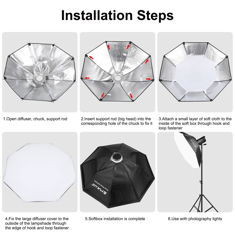 PULUZ 95cm Octagon Photography - Photography Lighting Softbox avis et prix