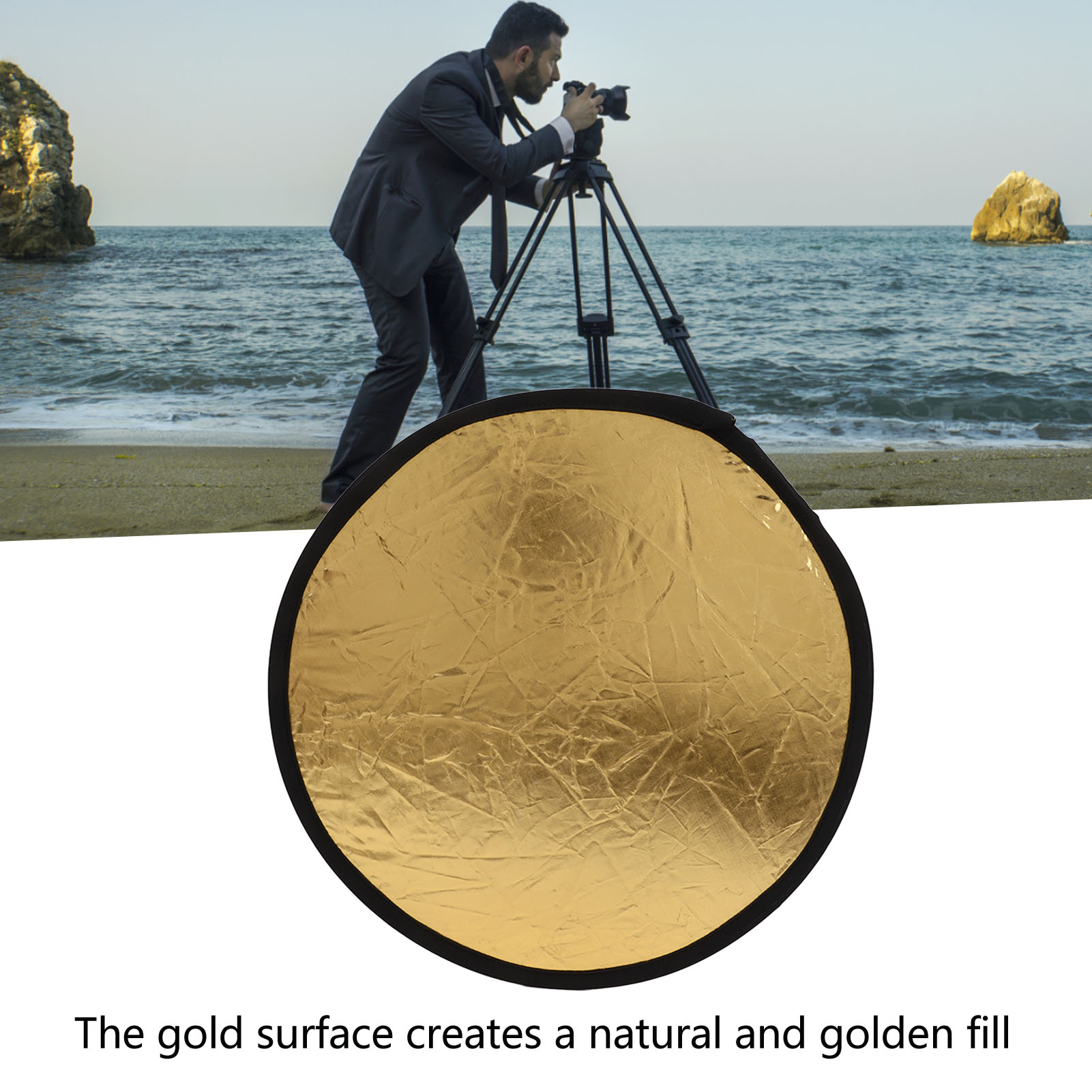 Photo Reflector Gold Silver 2  - Reflector Disc Silver avis et prix