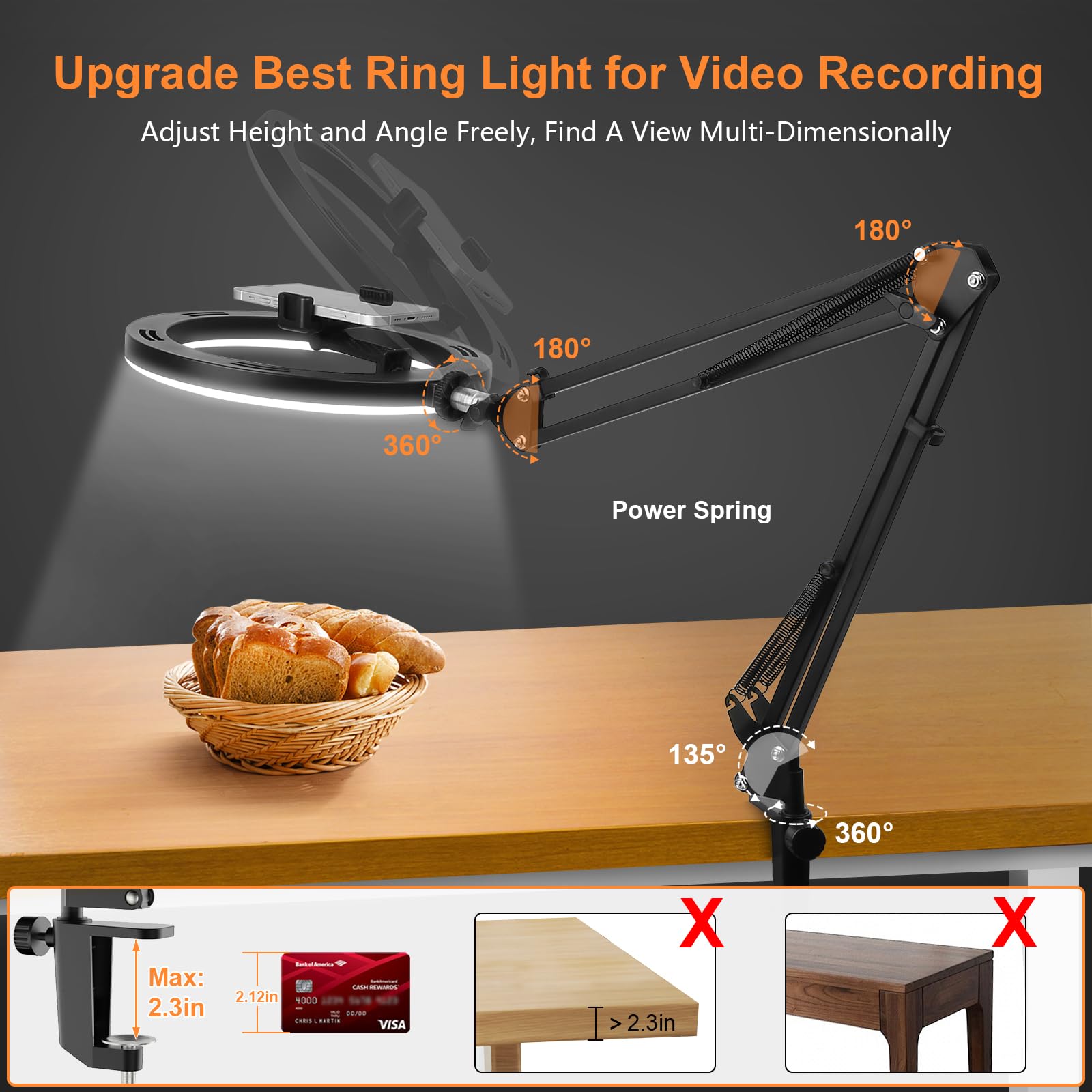 Nice Overhead Tripod With Ring - Photography Lighting Gear avis et prix