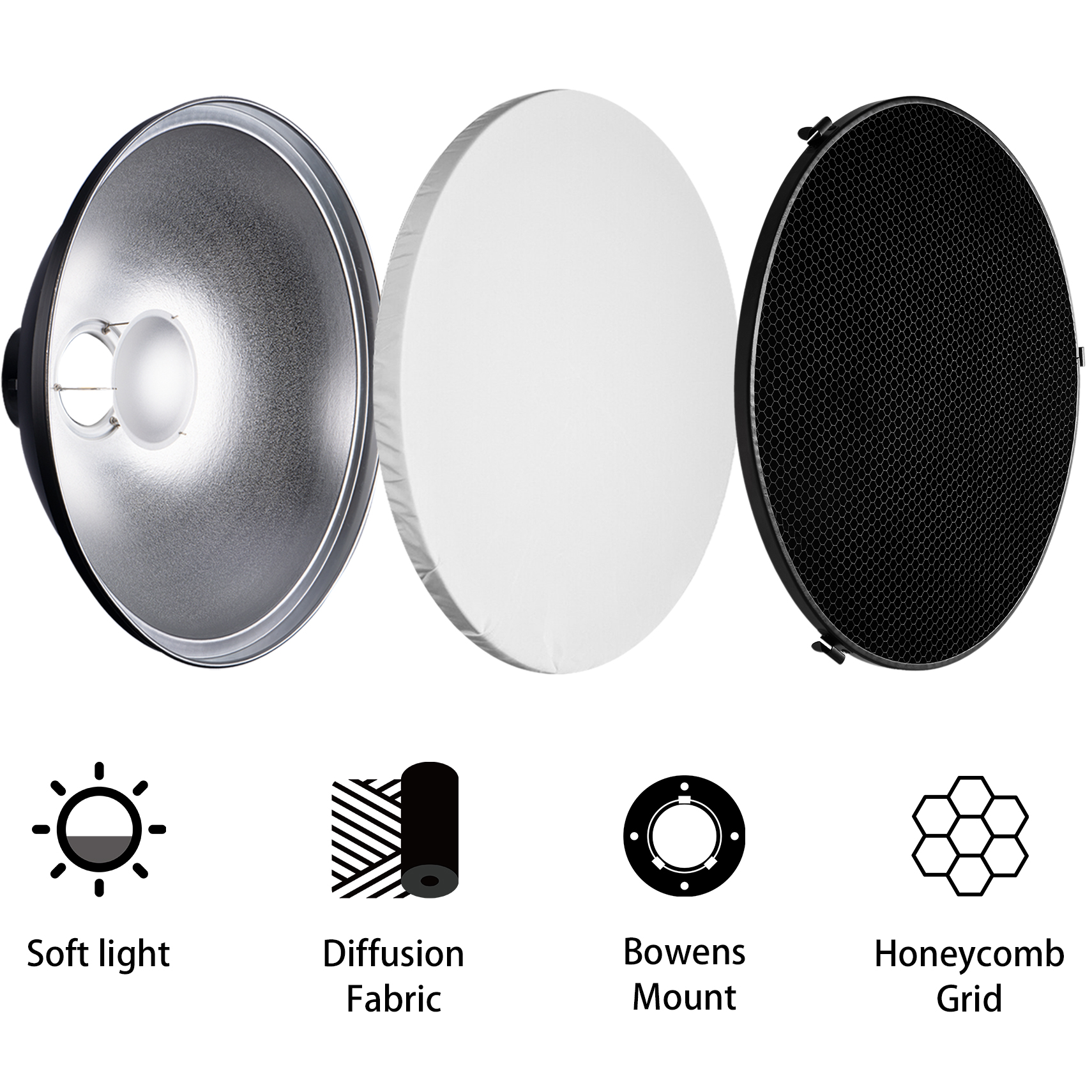 Selens 70cm Silver/White Inter - Photography Lighting Grid avis et prix