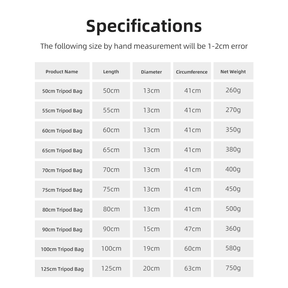 55/60/65/70/75/80/100/125cm Pa - Photography Lighting Gear avis et prix