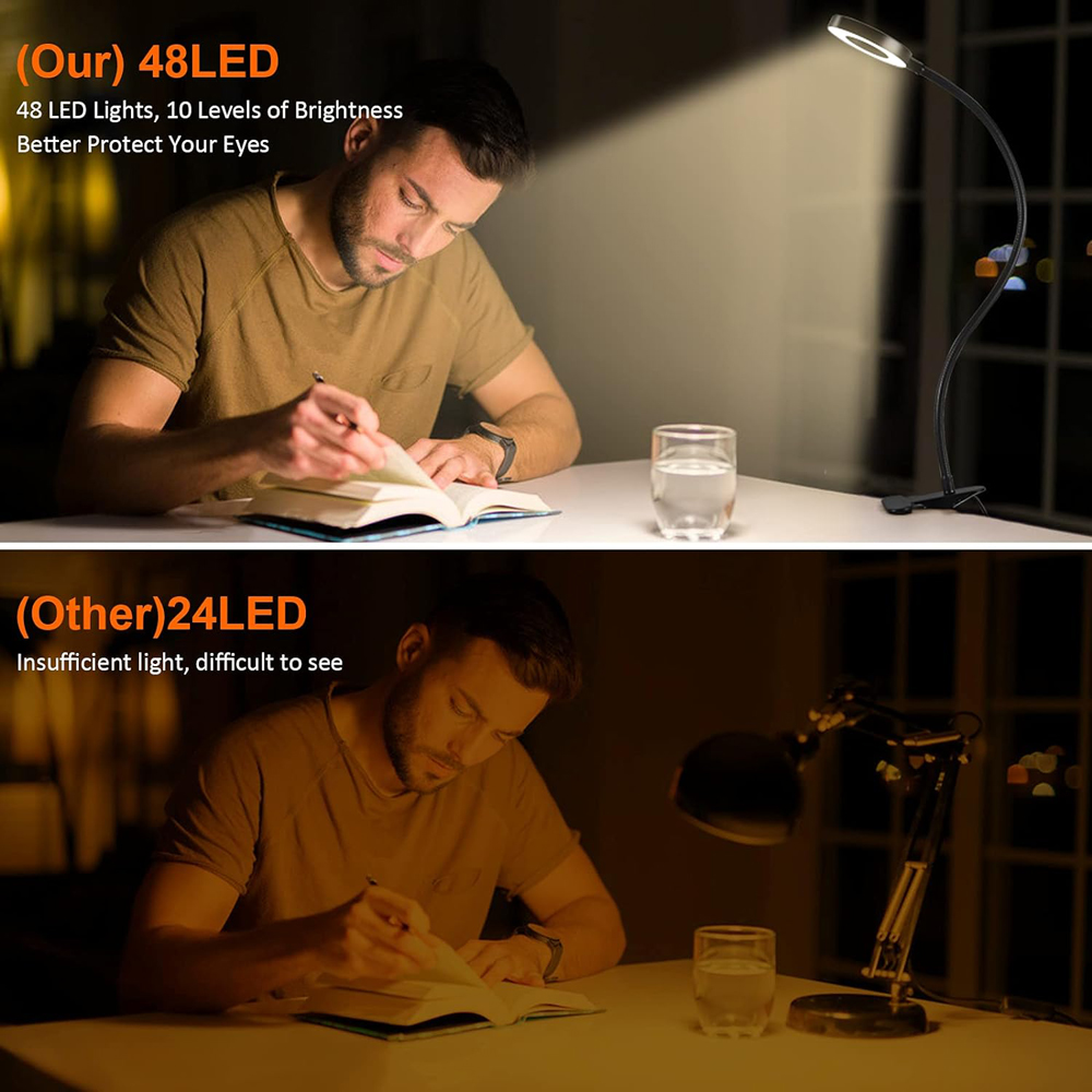 360° Flexible 48 LEDs Desk Lam - Photography Lighting Book avis et prix