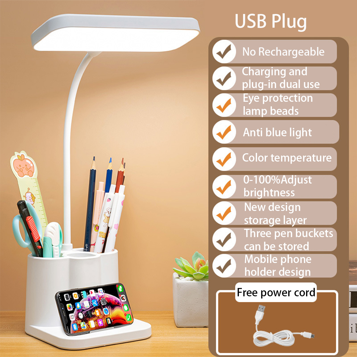 USB LED Table Lamp 3 Colors Ey - Photography Lighting Book avis et prix