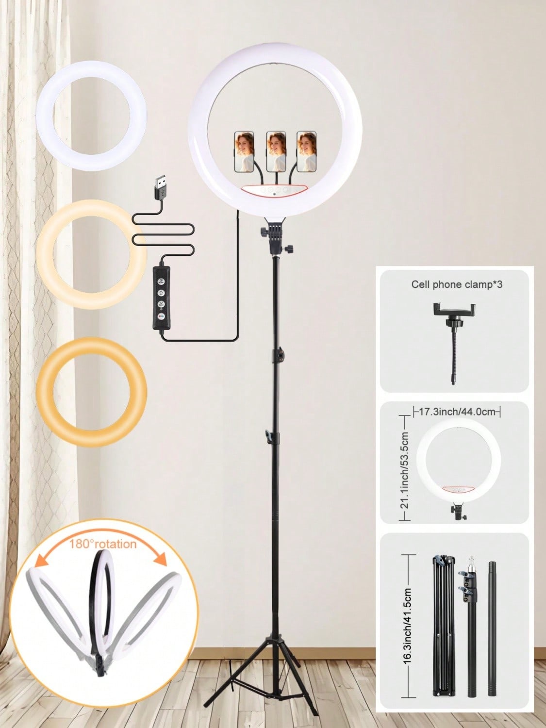 Professional 18 Inch Ring Ligh - Photography Lighting Online avis et prix