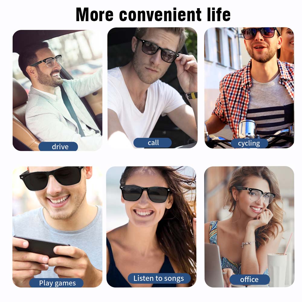 SENBONO E13 Smart Glasses:Blue - Photography Lighting Gear avis et prix