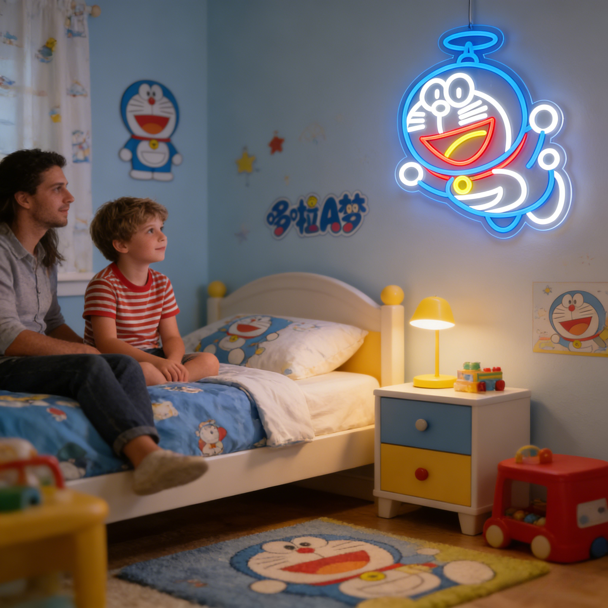 Doraemon Neon Sign LED USB Dim - Photography Lighting Game avis et prix